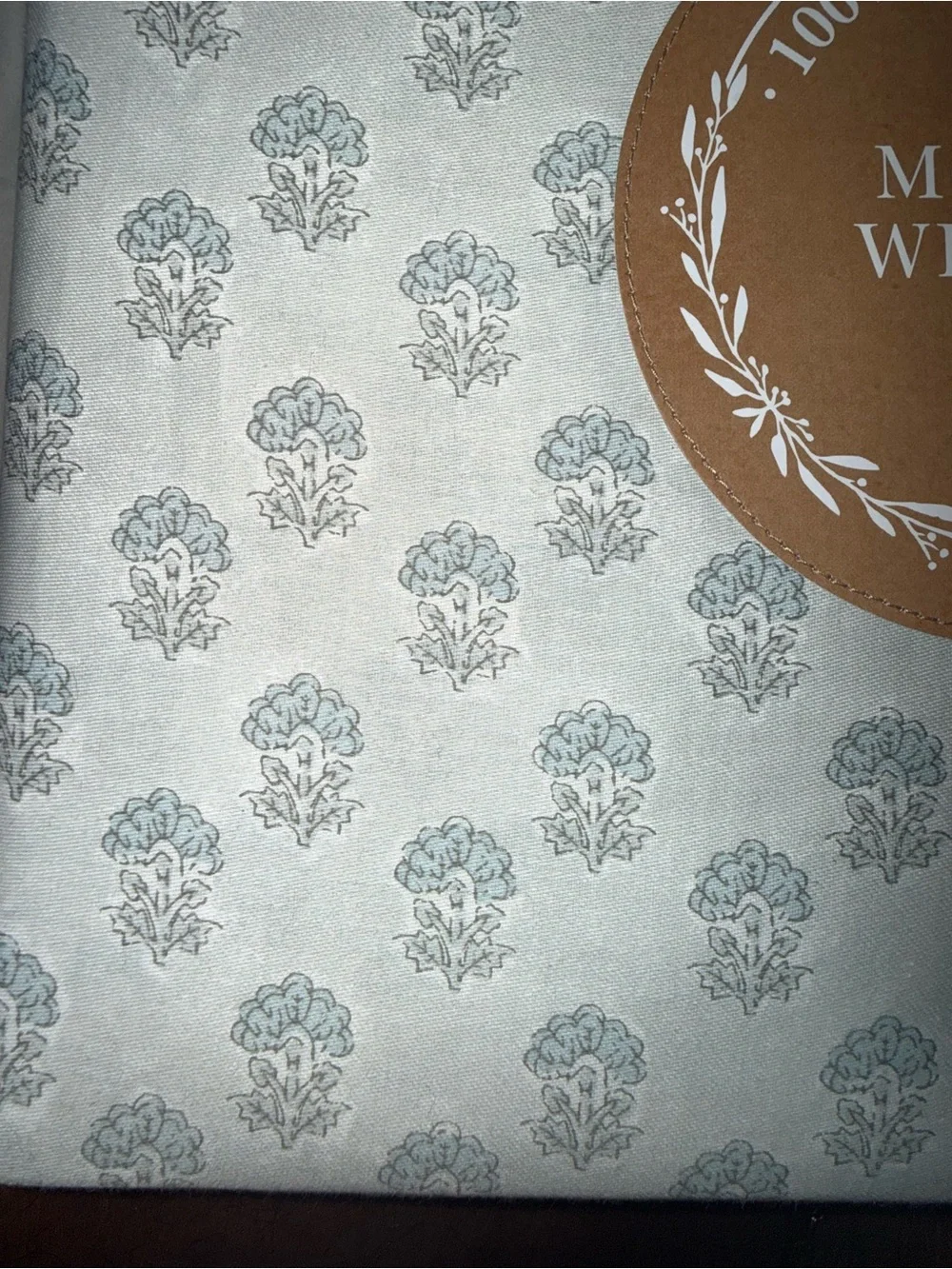 Moss & Willow Queen Victoria Sheet Set in Light Gray Floral